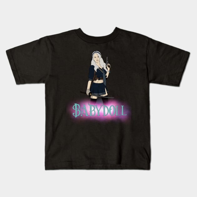 Babydoll Kids T-Shirt by strayheartbja